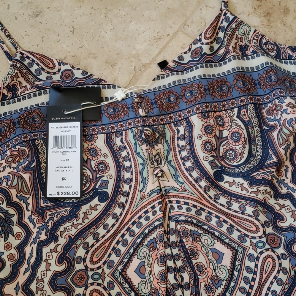 NWT BCBG Maxazria faux sundress/romper